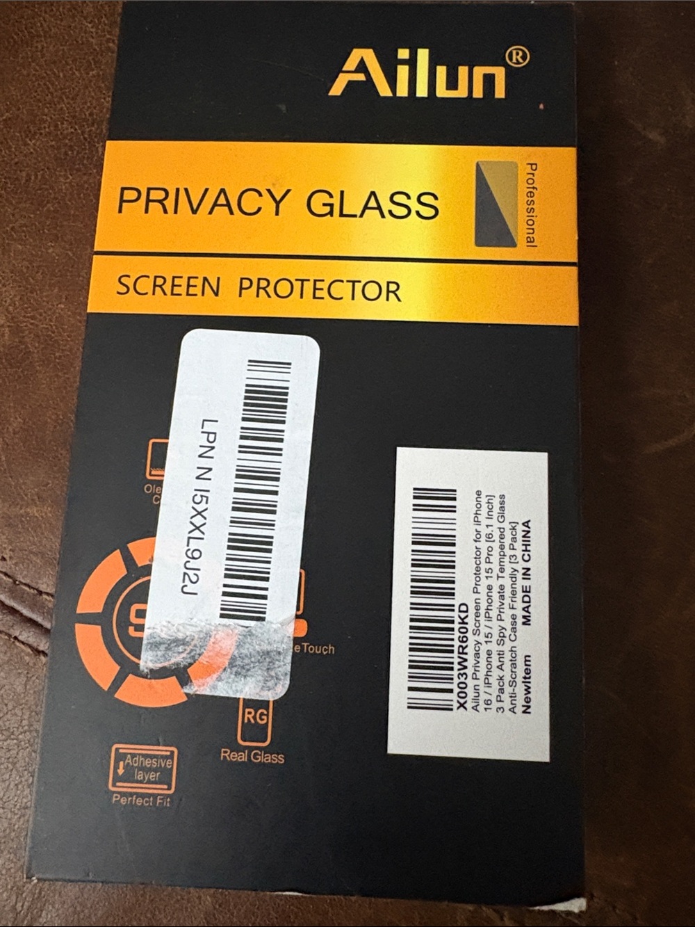 Ailun Privacy Screen Protector for iPhone Pack Anti Spy Private Tempered Glass 2